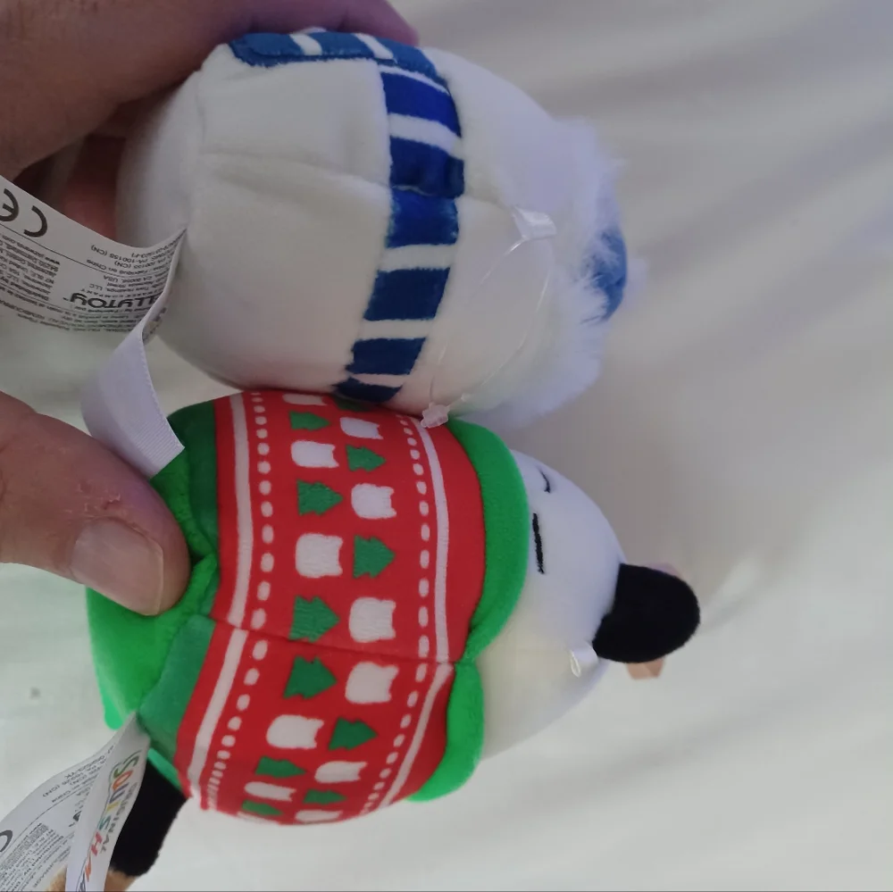 squishmallows cam the cat ugly holiday & Manny the Snowman 3.5